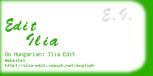 edit ilia business card